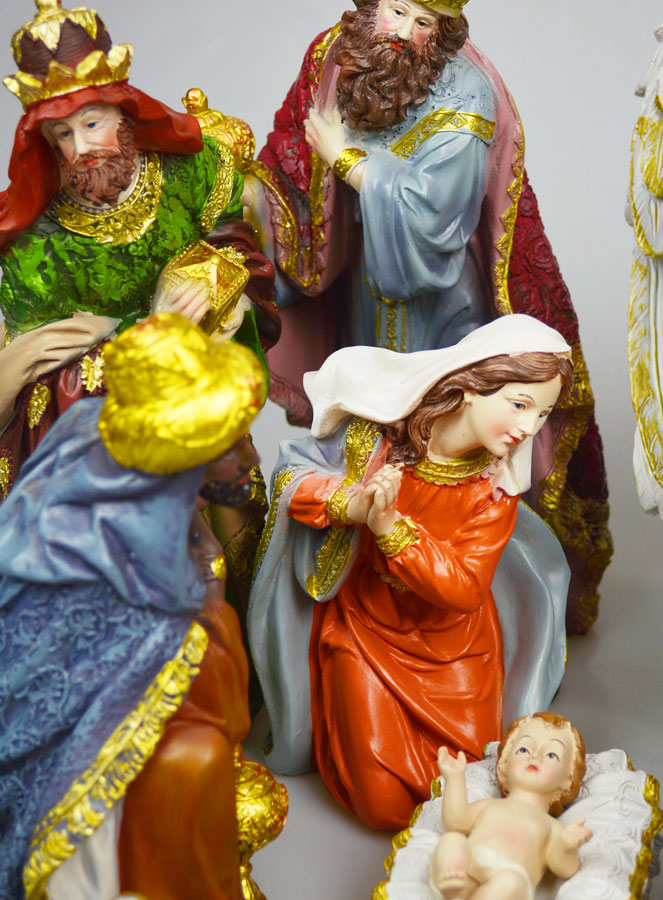 Crèche de Noël 11 Santons - 30cm (pic 3)