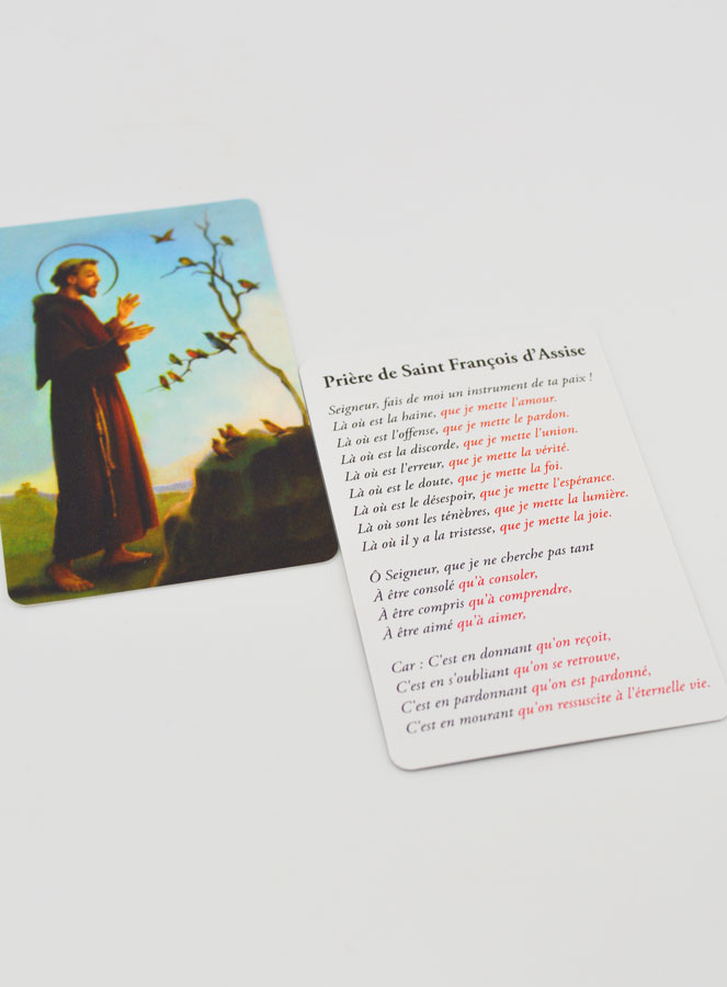 Carte de prière Saint François (pic 3)
