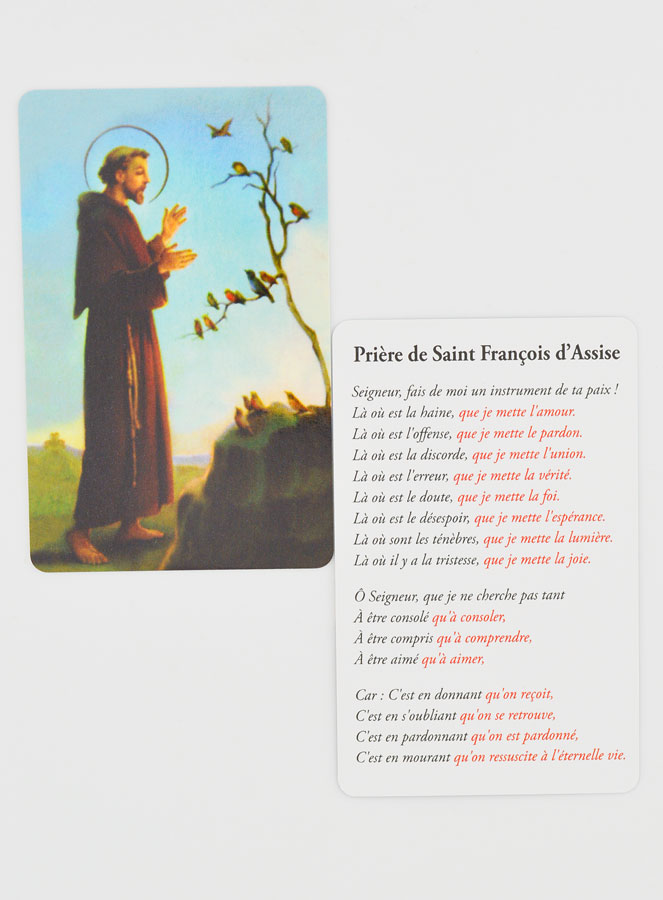 Carte de prière Saint François (pic 4)