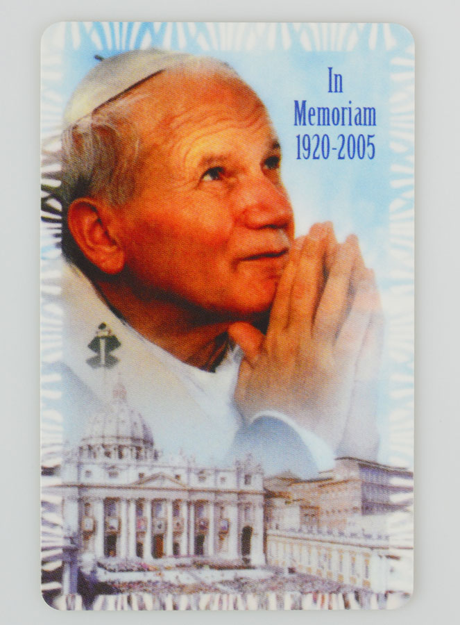 Carte Prière Souvenir Jean Paul 2 (pic 1)