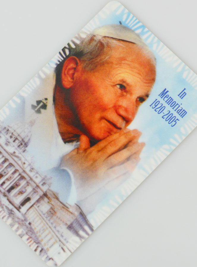 Carte Prière Souvenir Jean Paul 2 (pic 2)