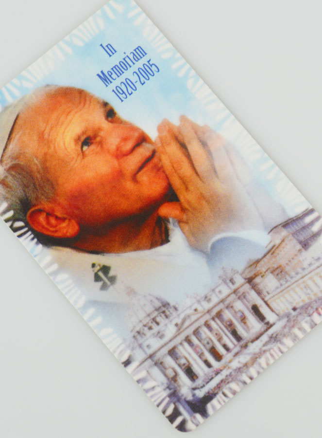 Carte Prière Souvenir Jean Paul 2 (pic 3)
