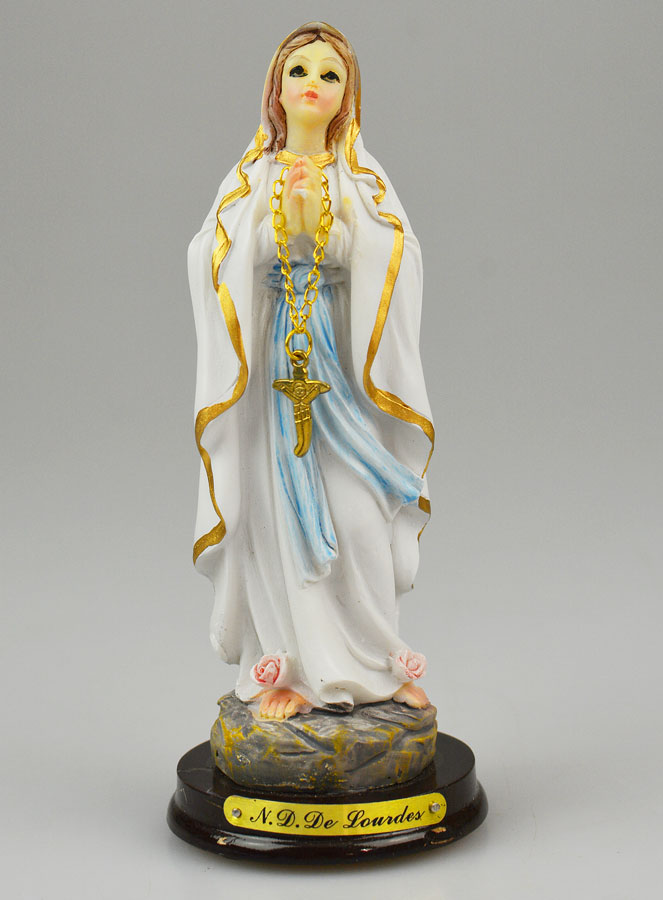 Statue Vierge Marie de Lourdes - 13cm (pic 1)