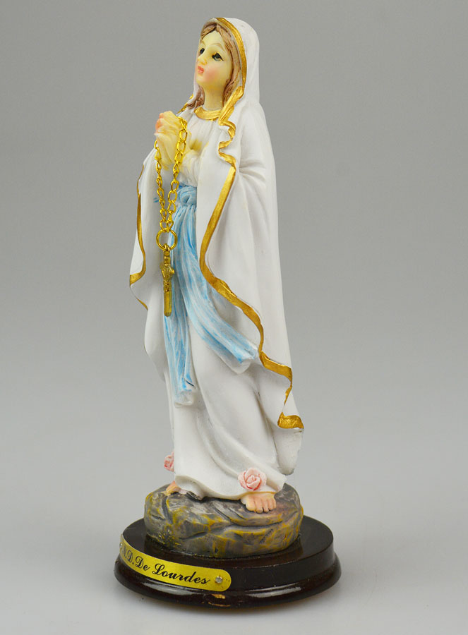 Statue Vierge Marie de Lourdes - 13cm (pic 2)