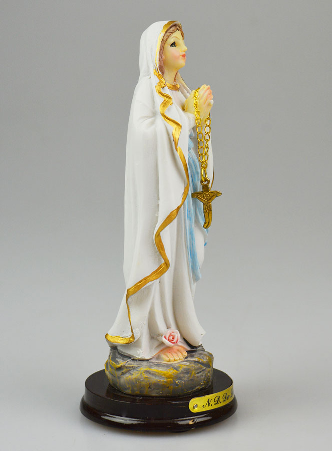 Statue Vierge Marie de Lourdes - 13cm (pic 3)