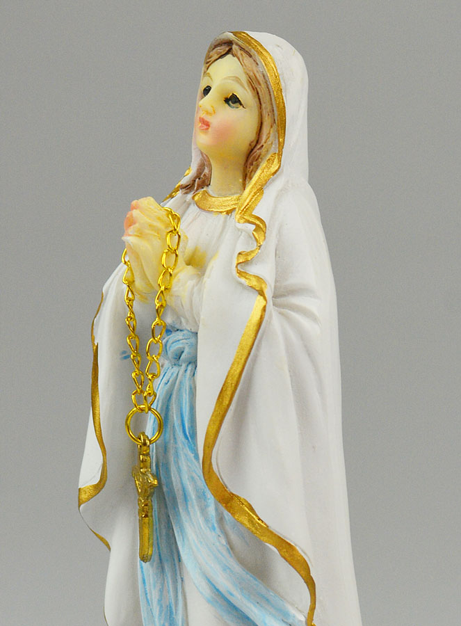 Statue Vierge Marie de Lourdes - 13cm (pic 4)