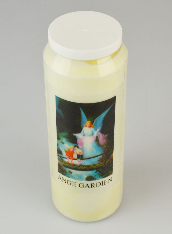 Bougie de Neuvaine Ange Gardien - 17.5cm (pic 2)