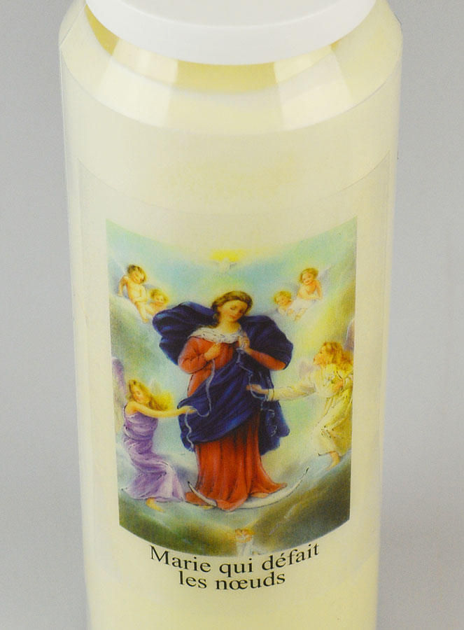 Bougie de Neuvaine Marie Qui Défait les Noeuds - 17.5cm (pic 4)