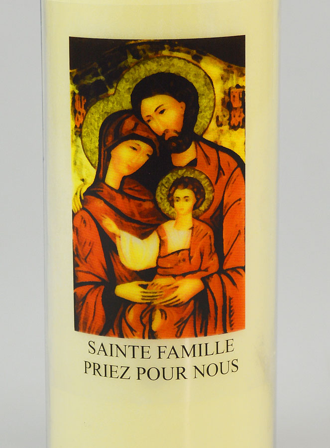 Bougie de Neuvaine Sainte Famille - 17.5cm (pic 2)