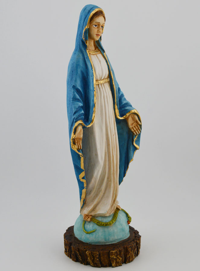 Statue Vierge Marie Miraculeuse - 20cm (pic 3)