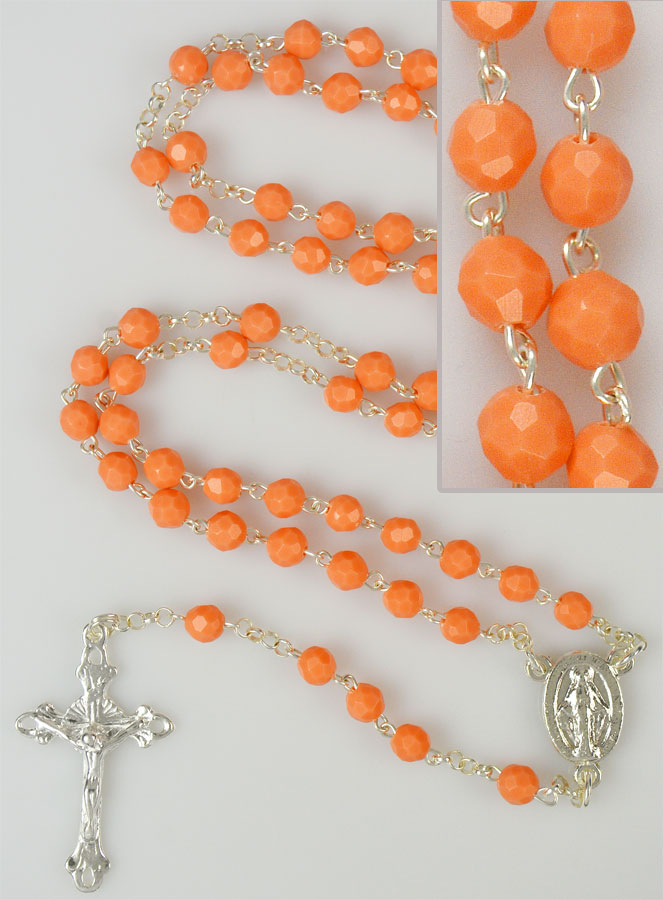 Chapelet Pierre de Corail et Argent Massif (pic 1)