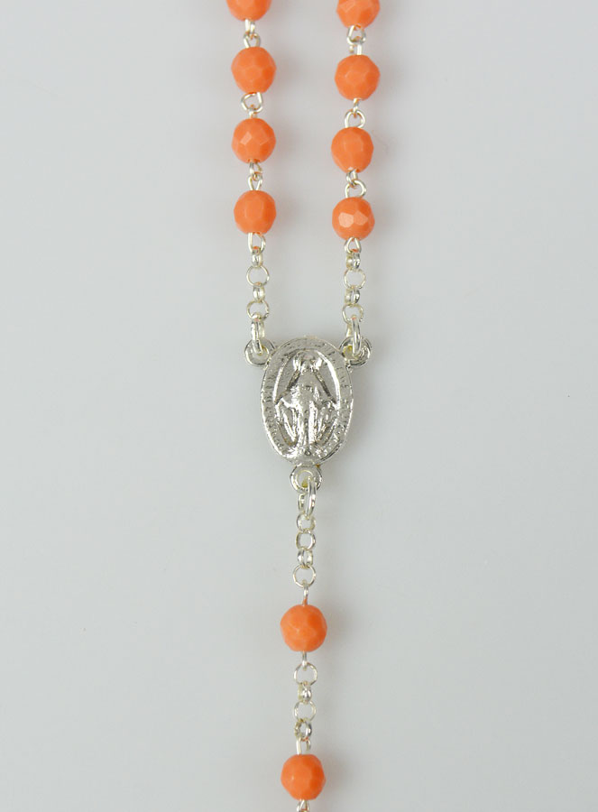 Chapelet Pierre de Corail et Argent Massif (pic 3)