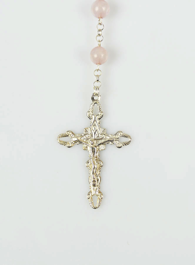 Chapelet en Pierre Quartz et Argent (pic 4)