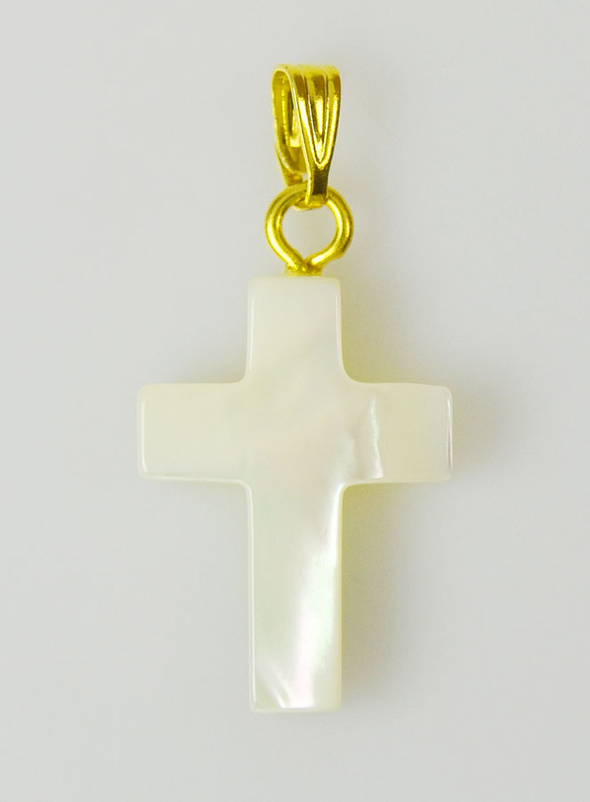 Pendentif Croix en Nacre (pic 1)