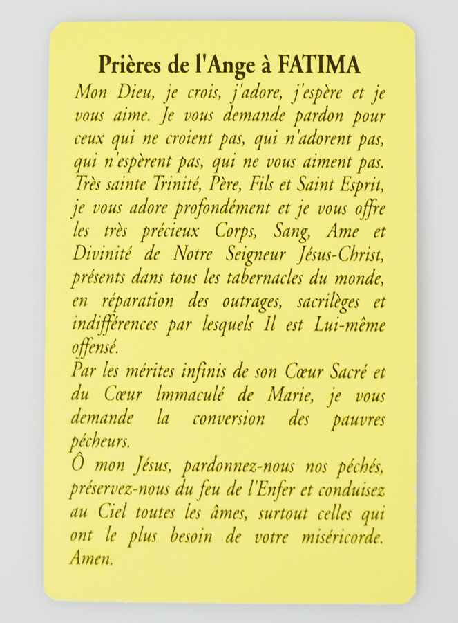 Carte de Prière Notre Dame de Fatima (pic 4)