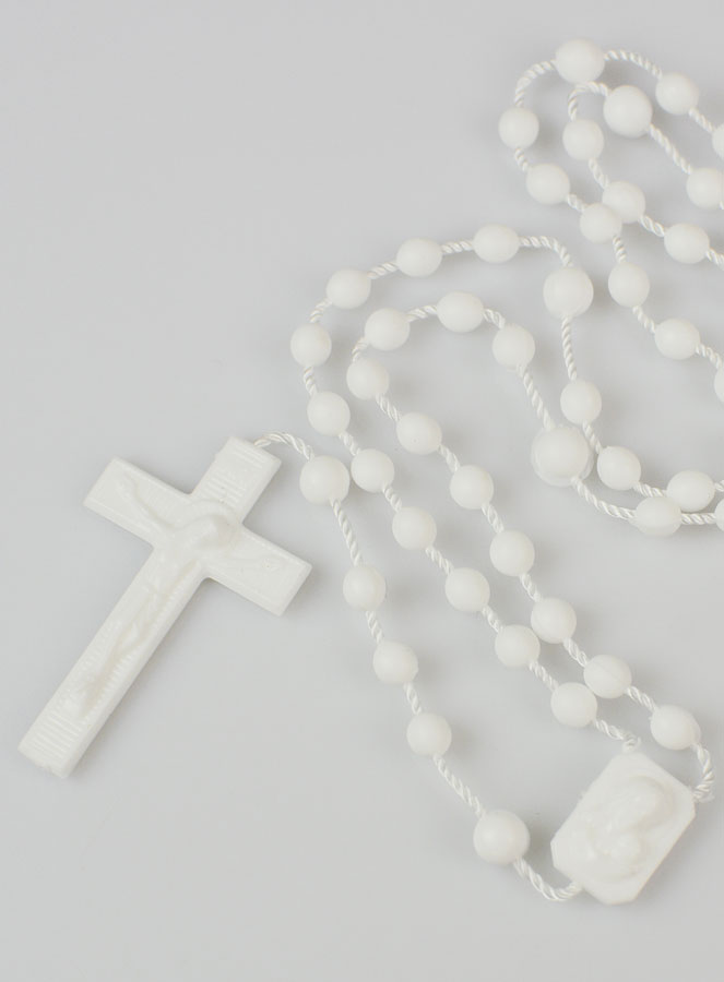 Chapelet Plastique Mode Blanc (pic 2)