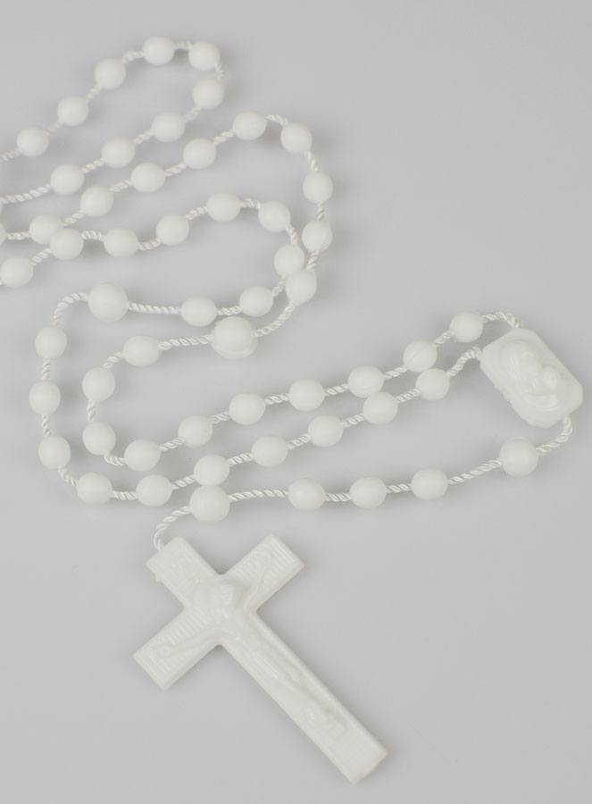 Chapelet Plastique Mode Blanc (pic 3)
