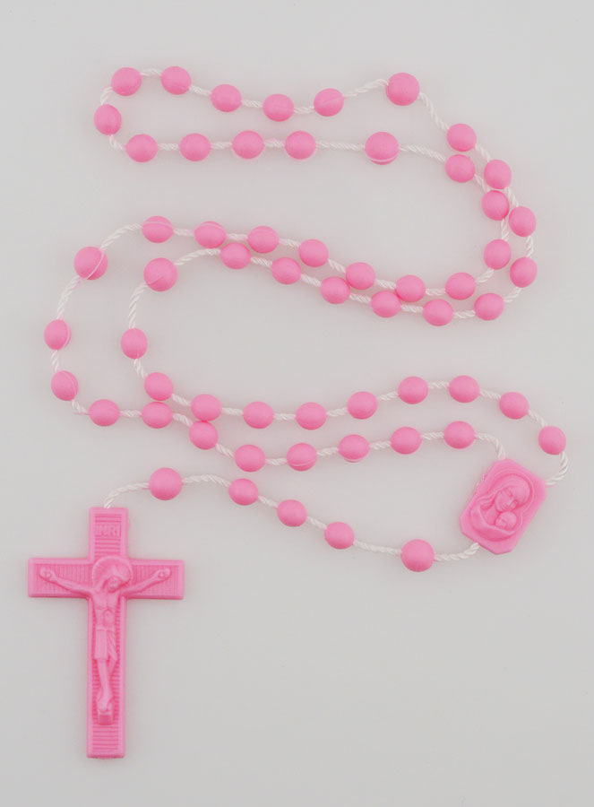 Chapelet Plastique Rose (pic 1)