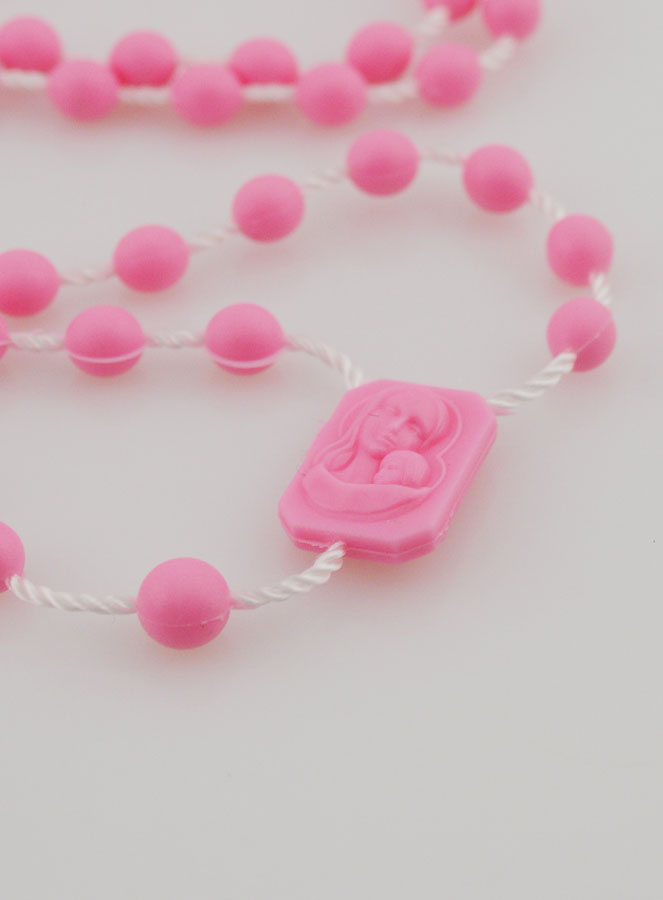 Chapelet Plastique Rose (pic 4)
