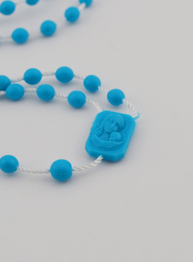 Chapelet Plastique Bleu (pic 4)