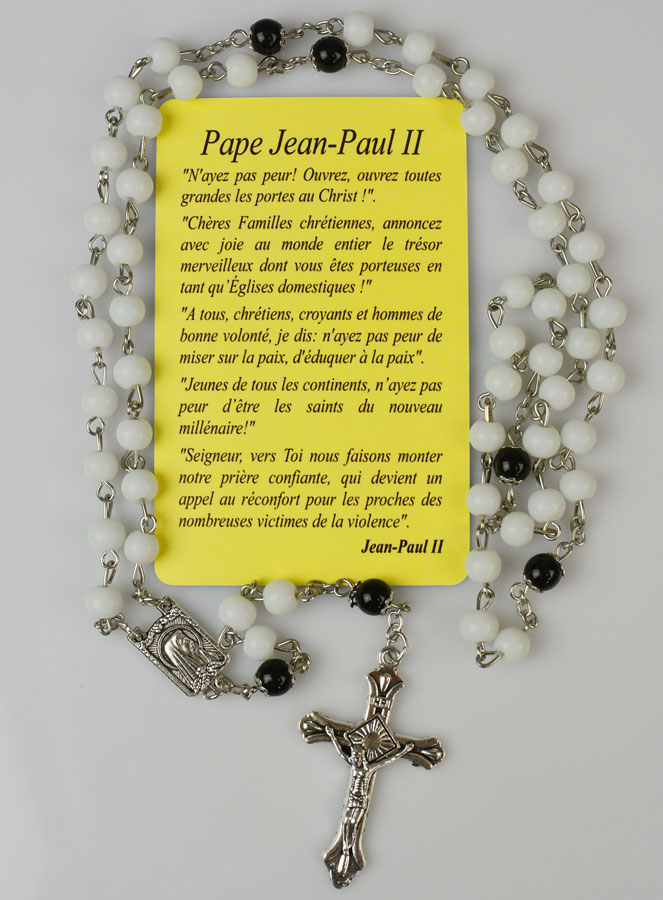 Chapelet Jean Paul II en Perles (pic 4)