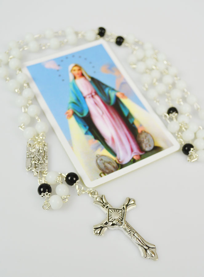 Chapelet Vierge Miraculeuse en Perles (pic 3)