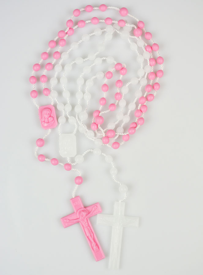 1 Chapelet Fluo + 1 Chapelet Rose (pic 1)