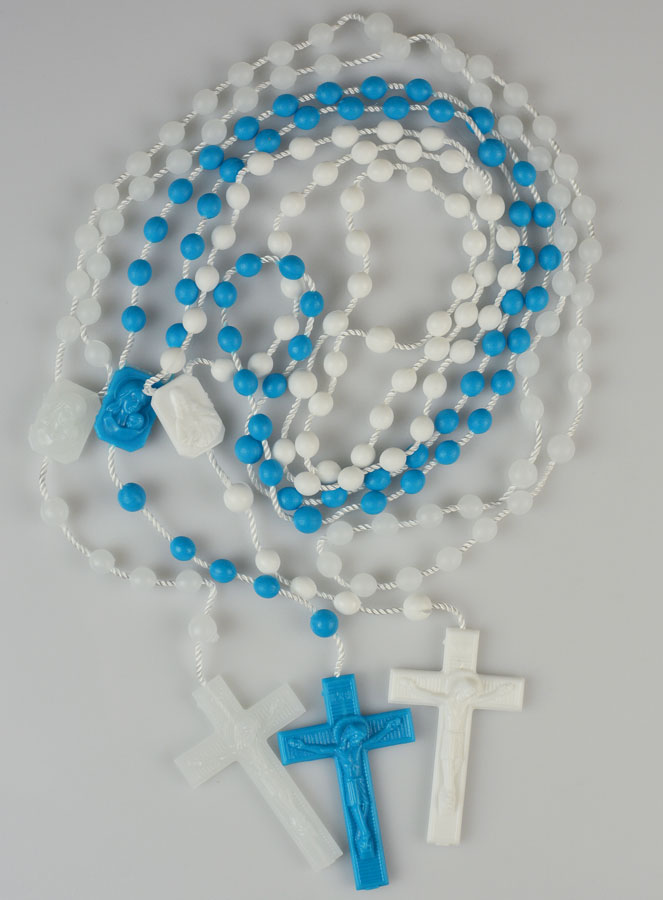 Chapelet par 3 : Fluo Blanc Bleu (pic 1)