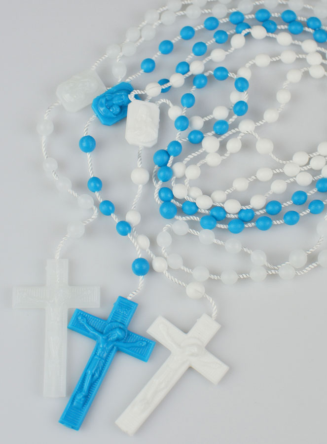 Chapelet par 3 : Fluo Blanc Bleu (pic 2)