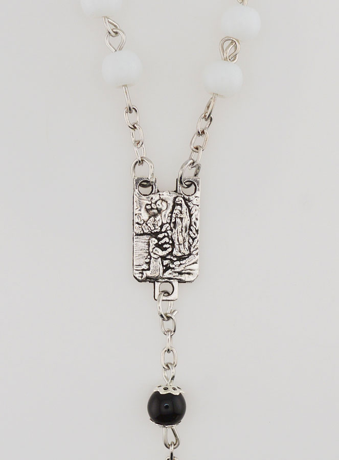 Chapelet Fashion Blanc Noir (pic 4)