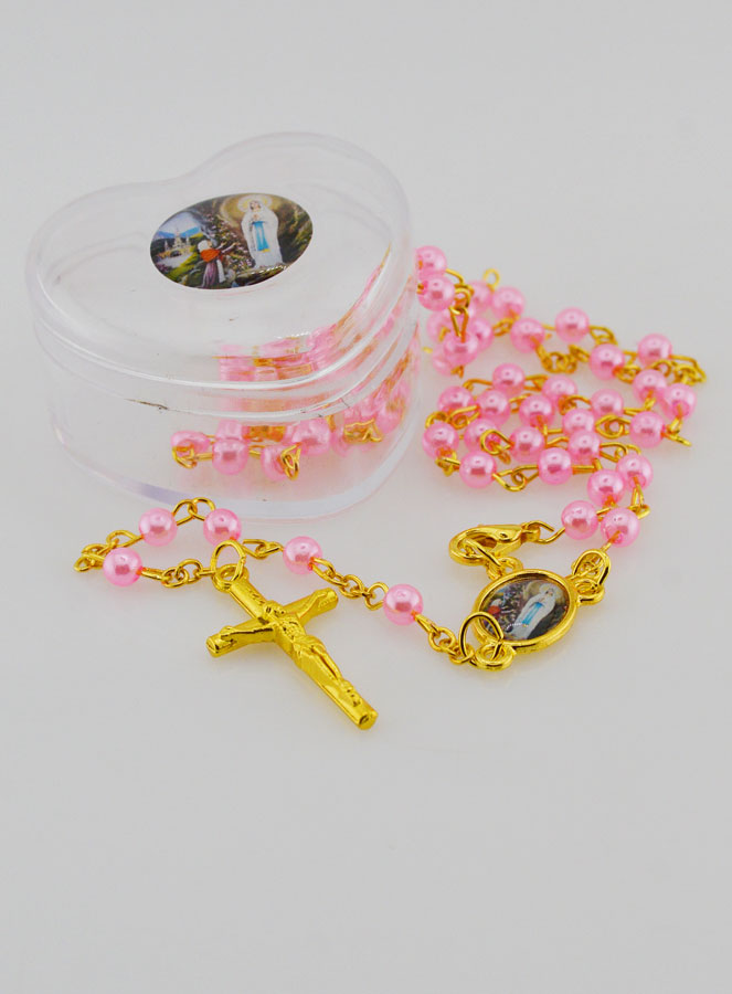 Chapelet Nacre Rose Femme (pic 4)