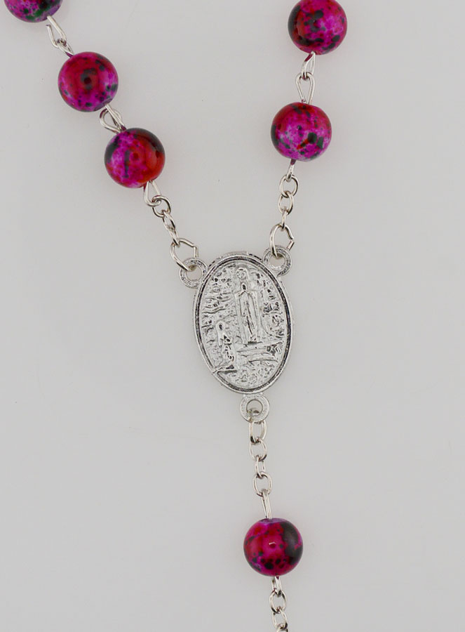Chapelet Fashion Nacre Strass Rose (pic 4)