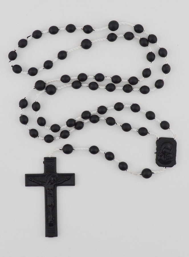 Chapelet Noir Plastique (pic 1)