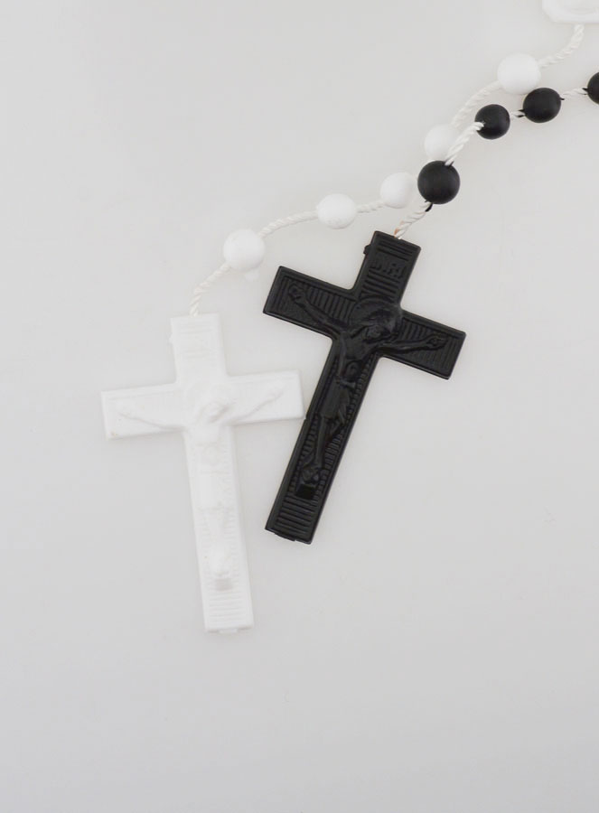 1 Chapelet Blanc + 1 Chapelet Noir - Plastique (pic 3)