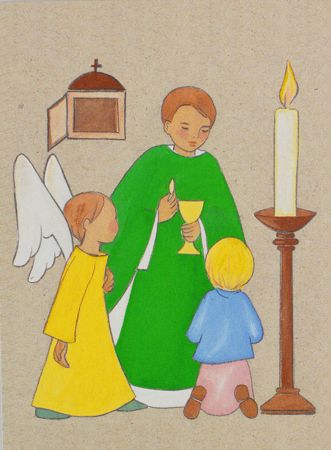 Carte de Communion Ange Jaune (pic 1)