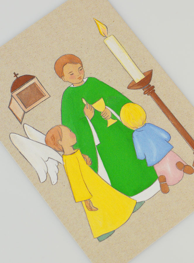 Carte de Communion Ange Jaune (pic 3)
