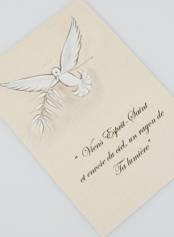 Carte de Baptême Colombe de l'Esprit Saint (pic 3)
