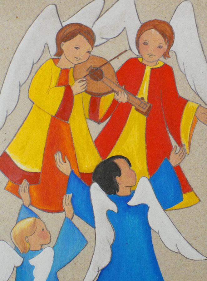 Carte de Baptême Anges en Fêtes (pic 1)