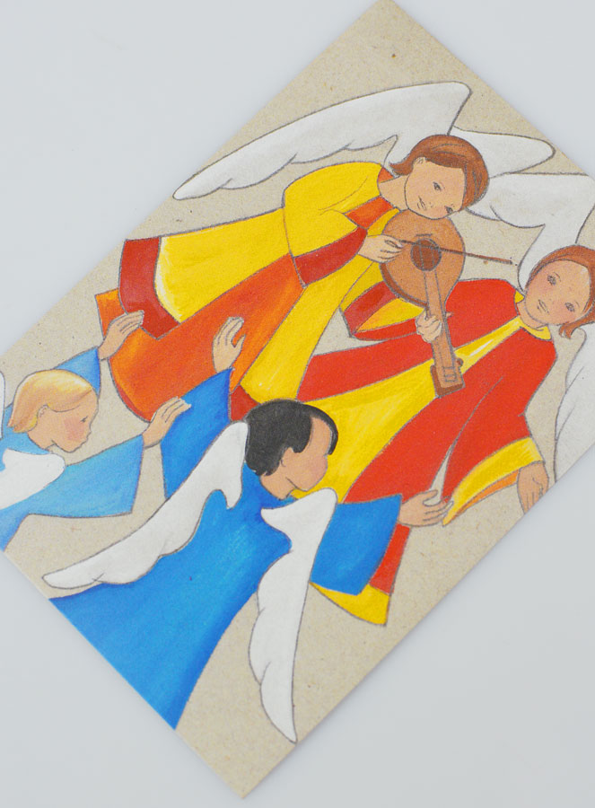 Carte de Baptême Anges en Fêtes (pic 2)