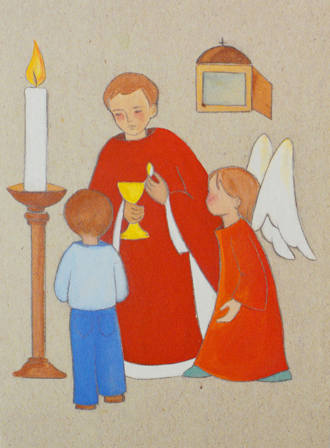 Carte de Communion Ange Rouge (pic 1)