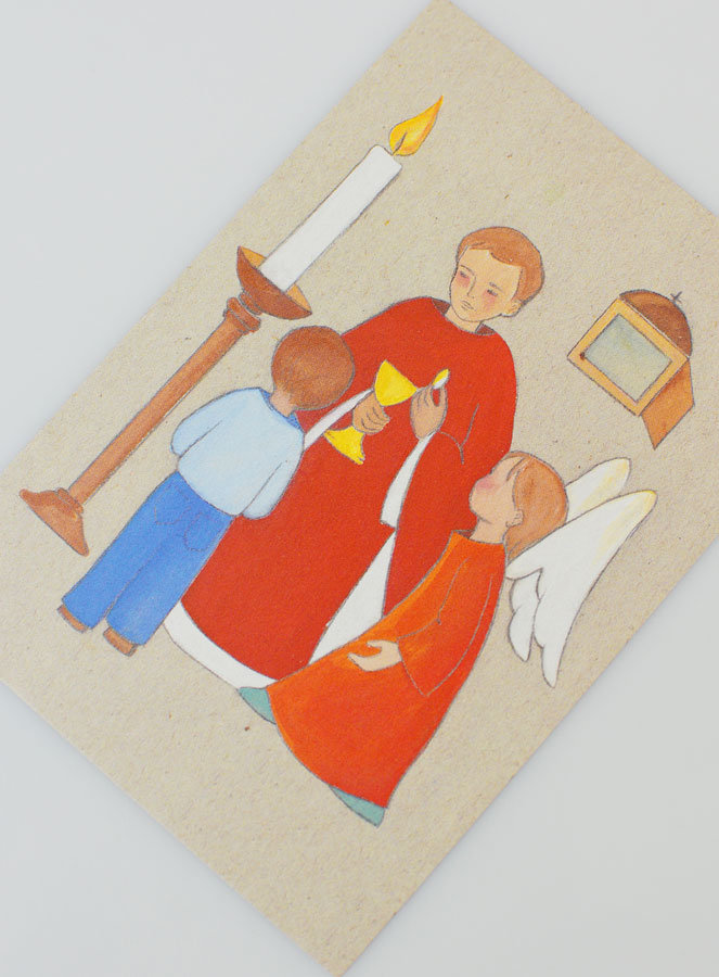 Carte de Communion Ange Rouge (pic 2)