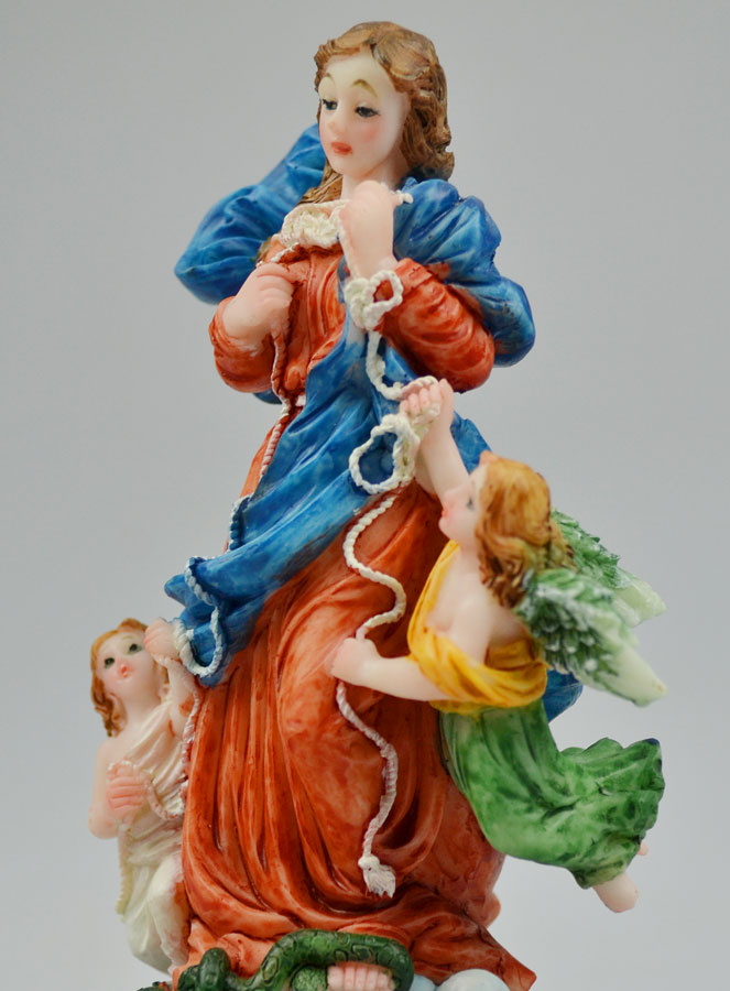 Statue Marie qui Défait les Noeuds - 13cm (pic 3)