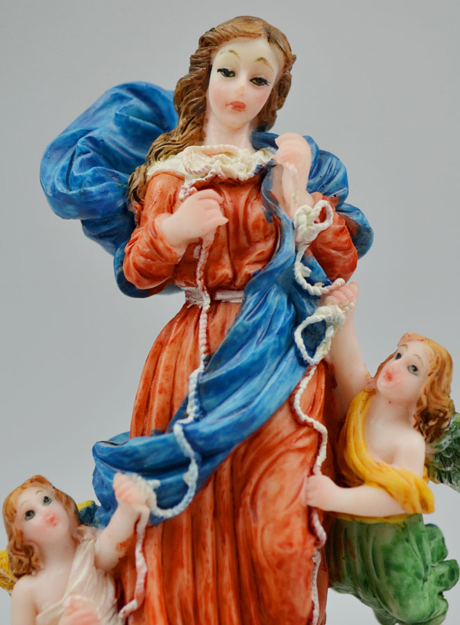 Statue Marie qui Défait les Noeuds - 13cm (pic 4)