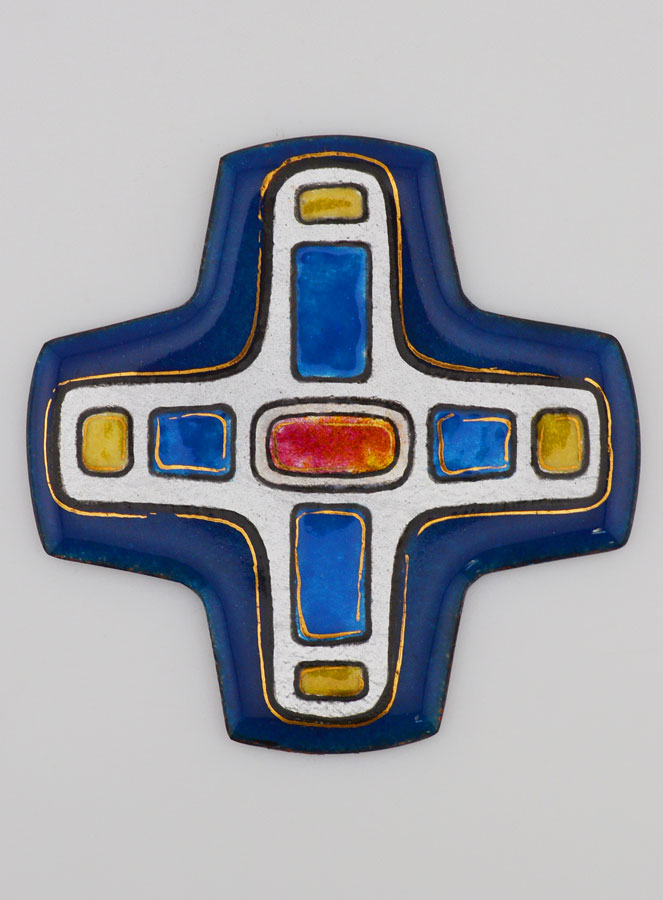Croix Mosaique Carrée Emaux du Liban (pic 1)