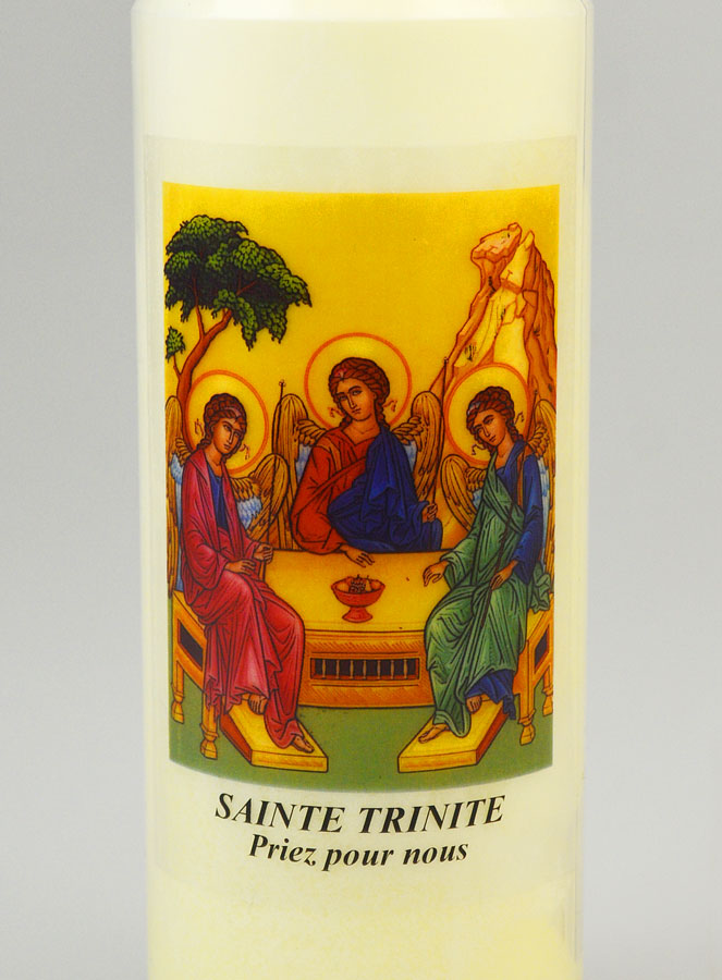 Bougie de Neuvaine à la Sainte Trinité - 17.5cm (pic 3)