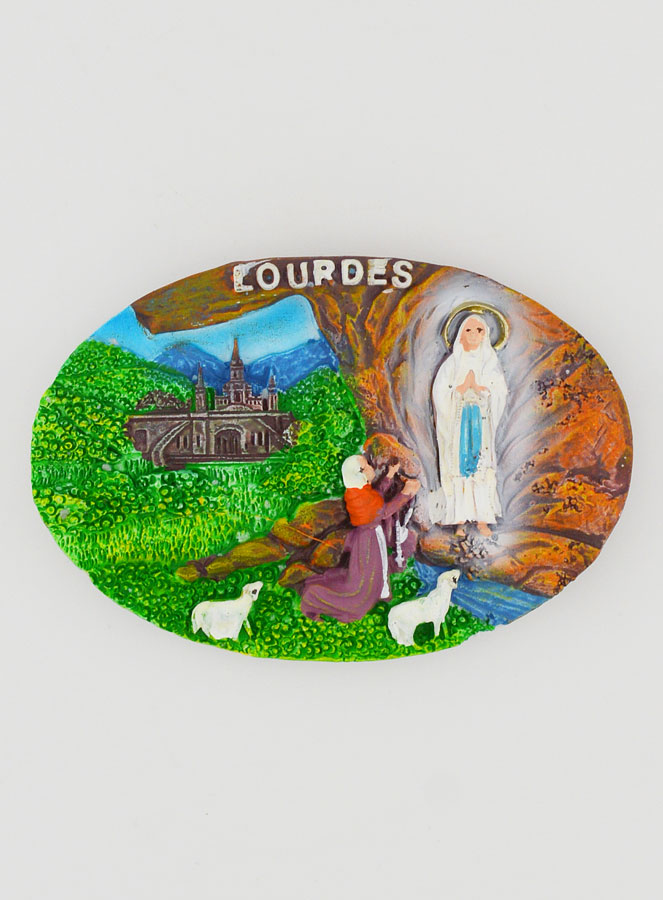 Magnet Souvenir Apparitions de Lourdes (pic 1)