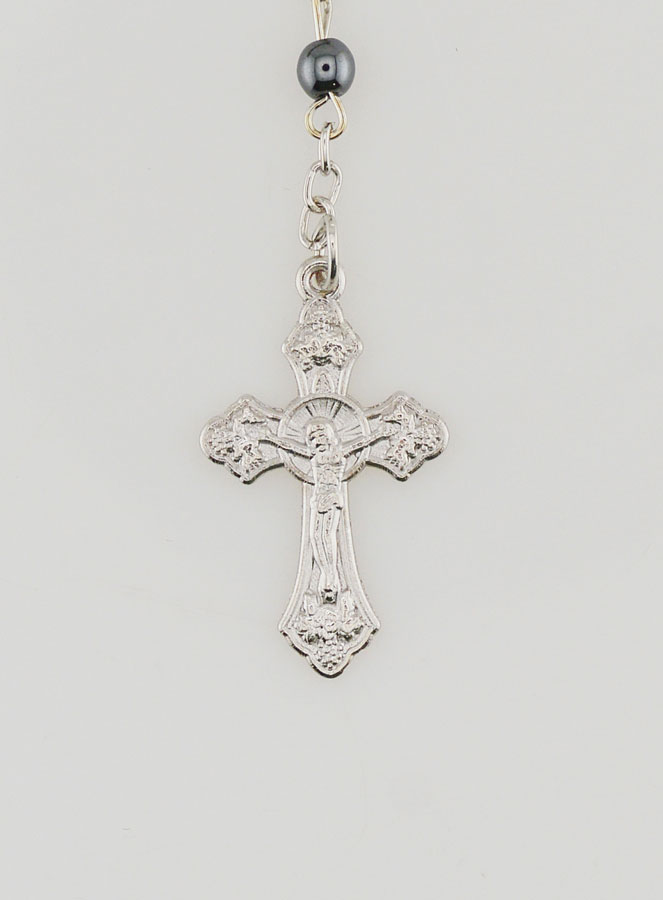 Chapelet Noir Collier de Lourdes (pic 3)