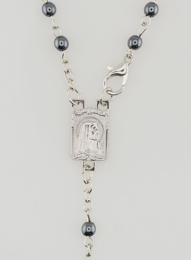 Chapelet Noir Collier de Lourdes (pic 4)