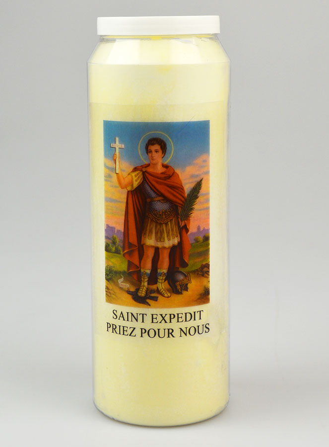 Bougie Neuvaine Saint Expedit - 17.5cm (pic 1)