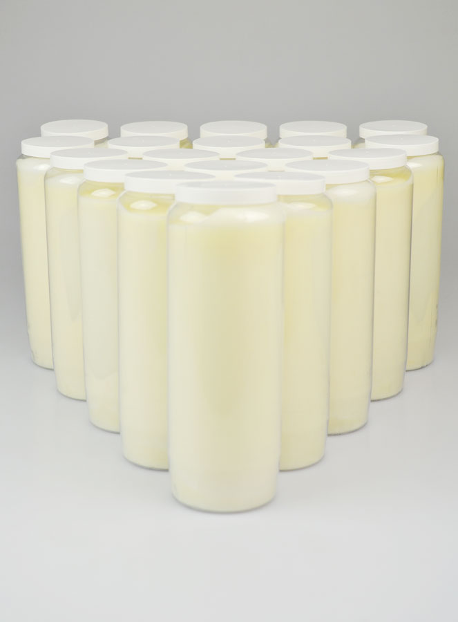 Lot de 20 Bougies de Neuvaine Blanches (pic 1)